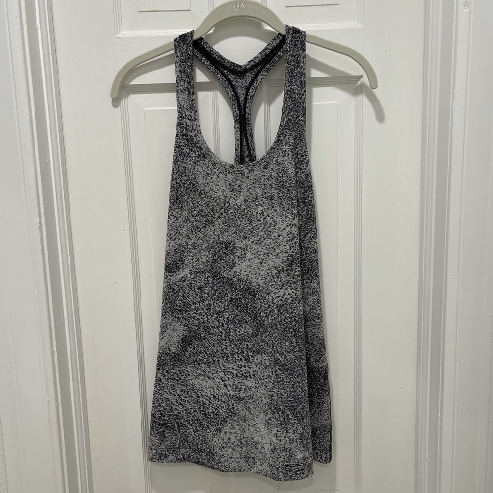 Lululemon racer back tank top black/grey